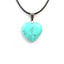 Natural Stone Heart Shape Necklace Pendant Necklaces Hi Beads Store Blue Turquoise