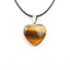 Natural Stone Heart Shape Necklace Pendant Necklaces Hi Beads Store Tiger Eye Stone