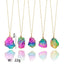 Natural Stone Rainbow Necklace Pendant Necklaces Caxybb Store