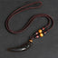 Natural Stone Wolf Tooth Necklace Pendant Necklaces GQTorch Official Store
