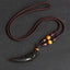 Natural Stone Wolf Tooth Necklace Pendant Necklaces GQTorch Official Store Large Ice Rope
