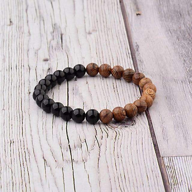 Natural Wood Beads Strand Bracelet For Meditation With Unisex Design Strand Bracelets Amander Jewellery Factory Outlets Store 005-A2