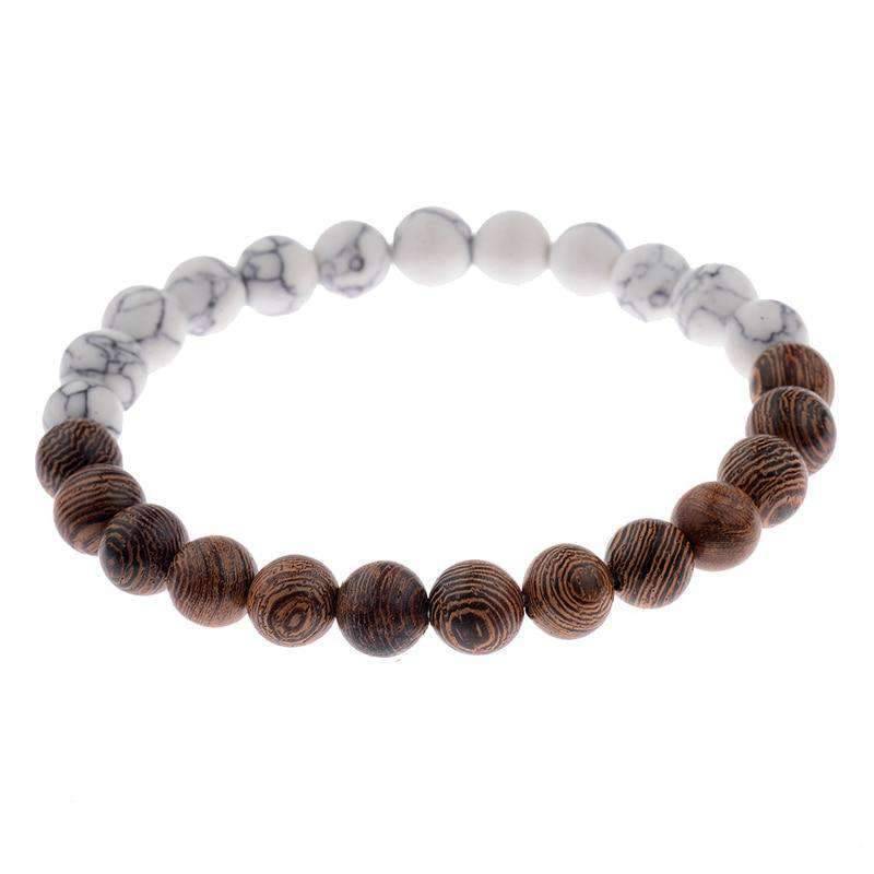 Natural Wood Beads Strand Bracelet For Meditation With Unisex Design Strand Bracelets Amander Jewellery Factory Outlets Store