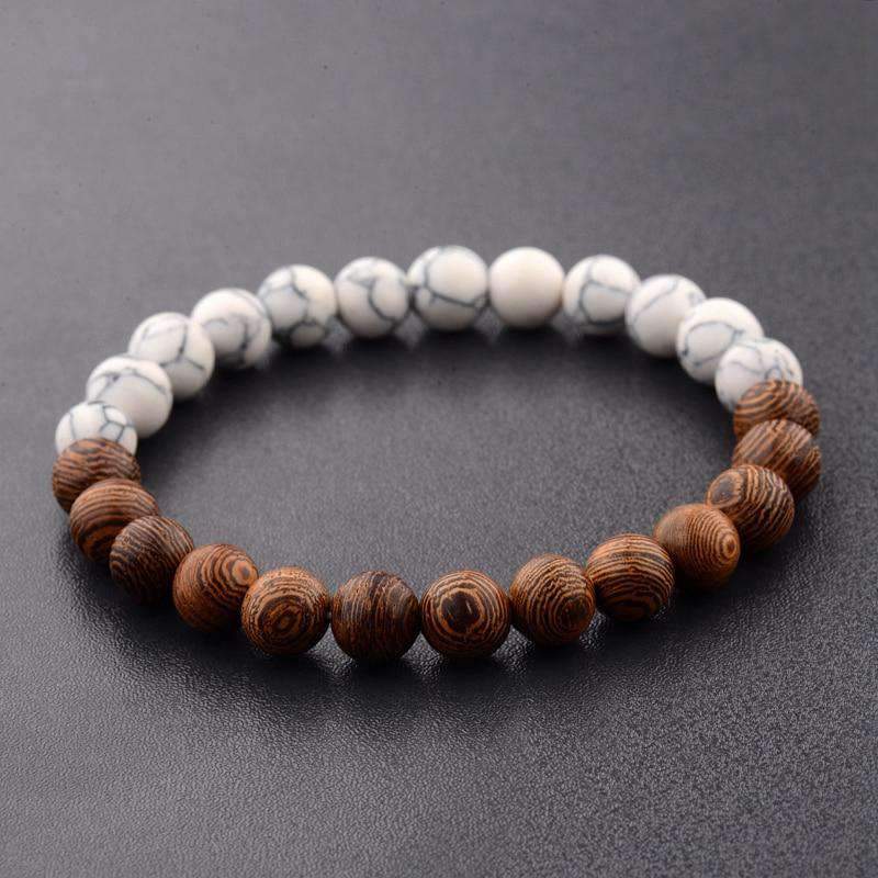 Natural Wood Beads Strand Bracelet For Meditation With Unisex Design Strand Bracelets Amander Jewellery Factory Outlets Store