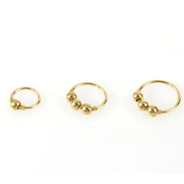 Nose Earrings Piercing Hoop Body Jewelry Body Jewelry buyworldonline Store Golden 10mm