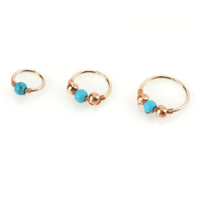 Nose Earrings Piercing Hoop Body Jewelry Body Jewelry buyworldonline Store Rose Golden S 6mm