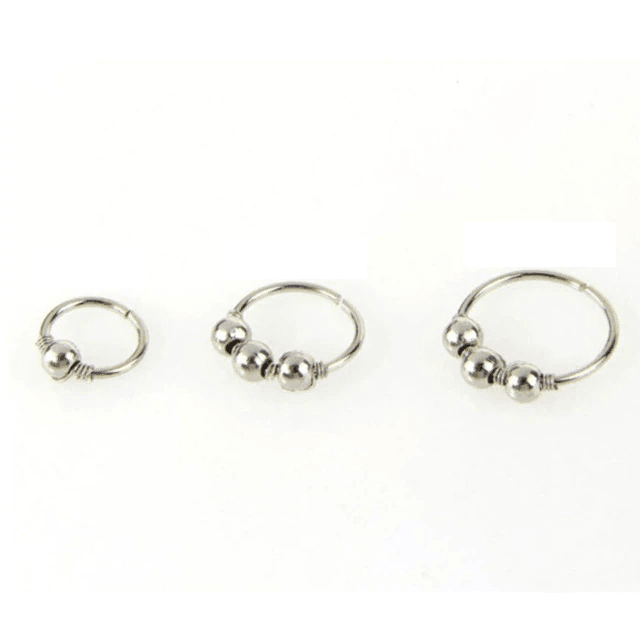 Nose Earrings Piercing Hoop Body Jewelry Body Jewelry buyworldonline Store Silvery 8mm