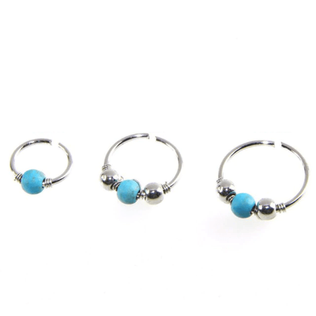 Nose Earrings Piercing Hoop Body Jewelry Body Jewelry buyworldonline Store Silvery S 8mm