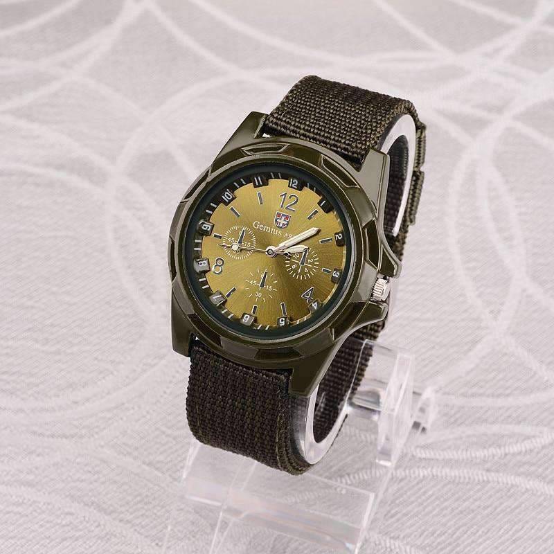 Nylon Band Anti Shock Military Casual Quartz Watch For Men Quartz Watches GiftWatch Store Green