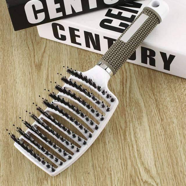 Nylon Hairbrush Scalp Massage Wet Curly Detangle Hair Comb Combs Henny Liu's store