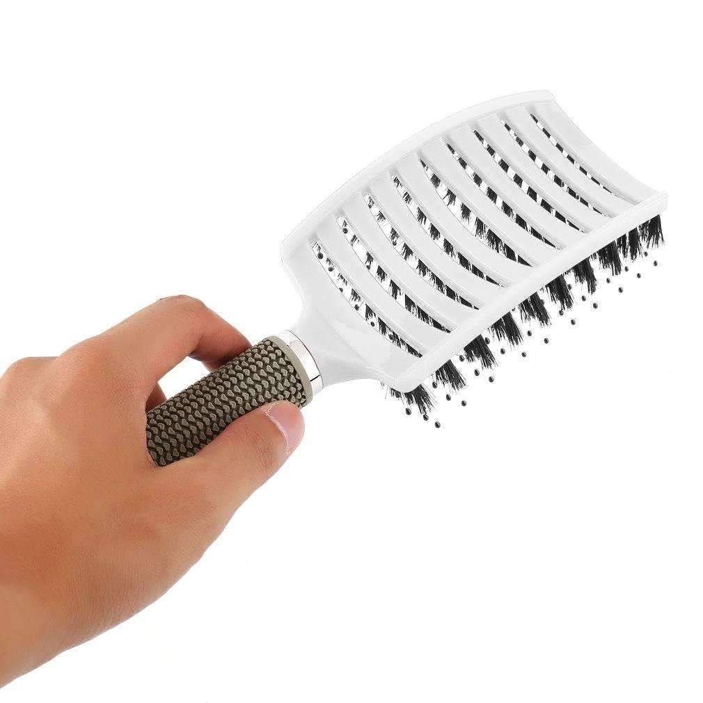 Nylon Hairbrush Scalp Massage Wet Curly Detangle Hair Comb Combs Henny Liu's store