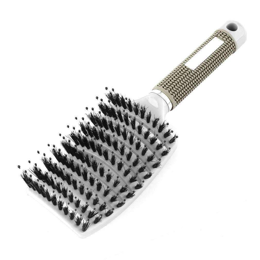 Nylon Hairbrush Scalp Massage Wet Curly Detangle Hair Comb Combs Henny Liu's store