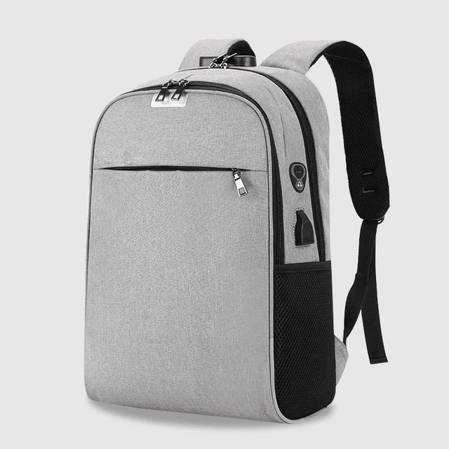 Nylon Laptop Backpack for Teenage Backpacks WANGKA Store Gray