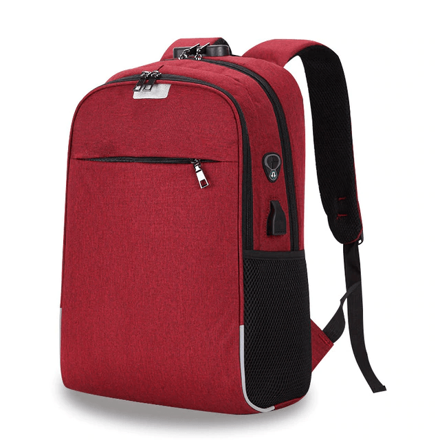 Nylon Laptop Backpack for Teenage Backpacks WANGKA Store Red