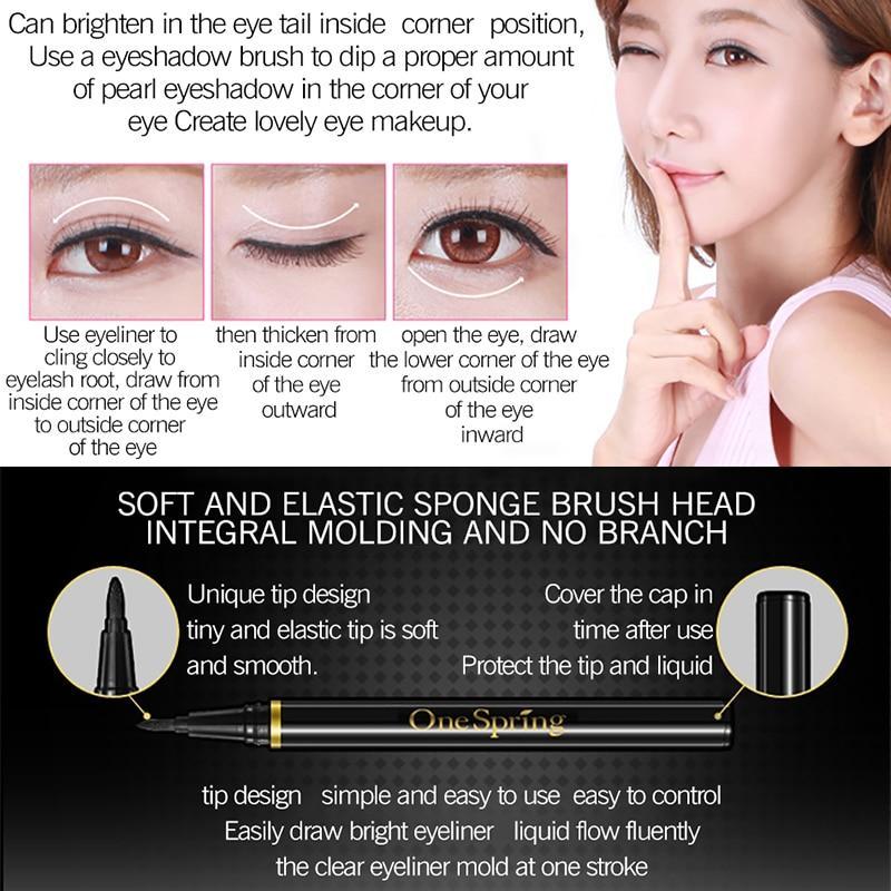 Onespring Waterproof Liquid Eyeliner Pencil Eye Shadow & Liner Combination BQ Store