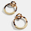 Oval Tortoiseshell Dangle Earrings Drop Earrings onekiss Official Store 107031