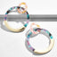 Oval Tortoiseshell Dangle Earrings Drop Earrings onekiss Official Store 107032