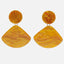 Oval Tortoiseshell Dangle Earrings Drop Earrings onekiss Official Store 10792