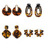 Oval Tortoiseshell Dangle Earrings Drop Earrings onekiss Official Store