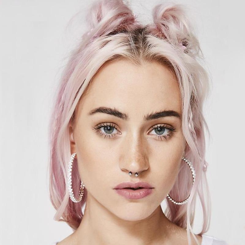 Oversize Hoop Circle Earrings Hoop Earrings 17KM Official Store