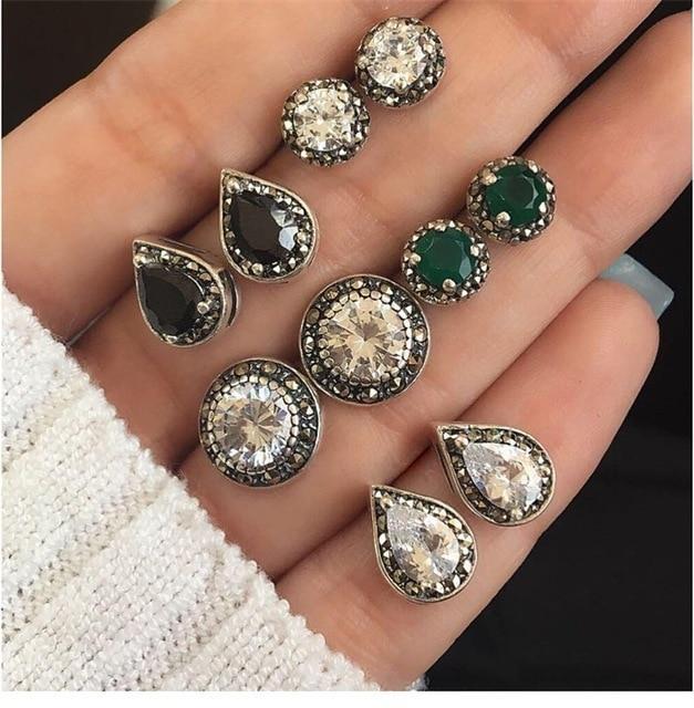 Personality Party Stud Earrings Set Stud Earrings KISSWIFE Official Store