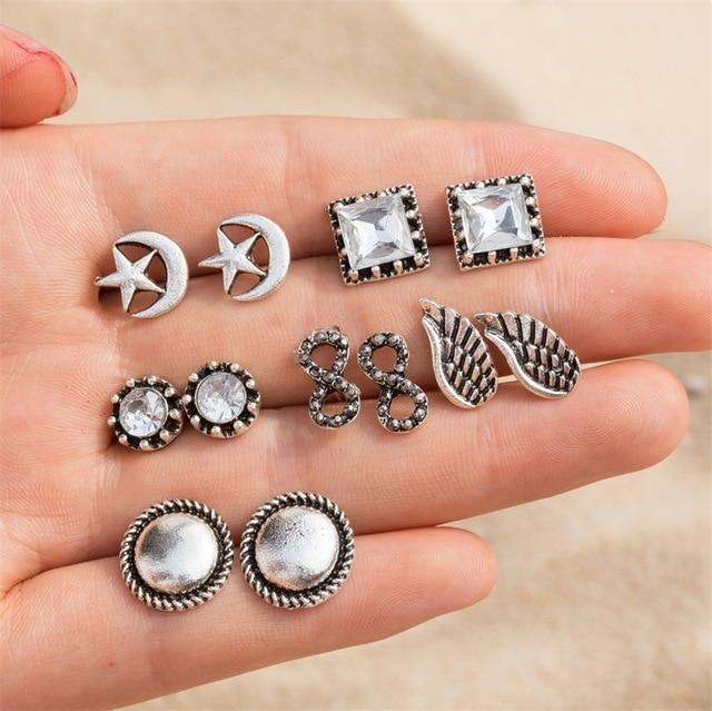 Personality Party Stud Earrings Set Stud Earrings KISSWIFE Official Store