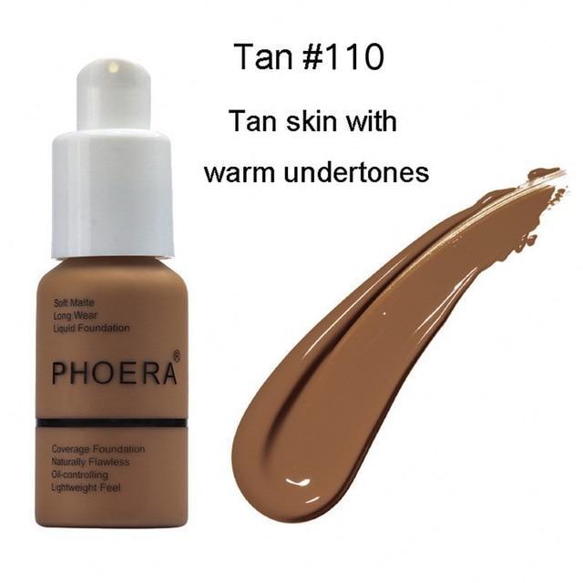 PHOERA Full Coverage Liquid Foundation Face Foundation Dropshipping Save Money Makeup Store 10