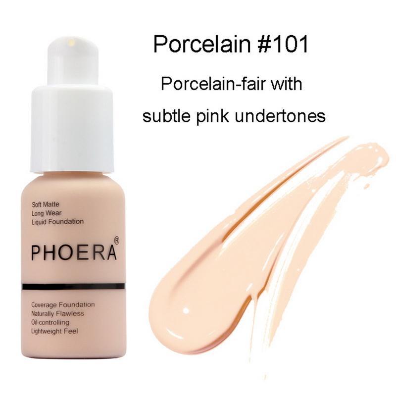 PHOERA Full Coverage Liquid Foundation Face Foundation Dropshipping Save Money Makeup Store
