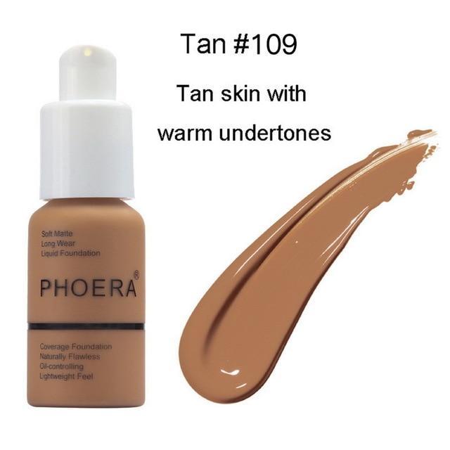 PHOERA Full Coverage Liquid Foundation Face Foundation Dropshipping Save Money Makeup Store 9