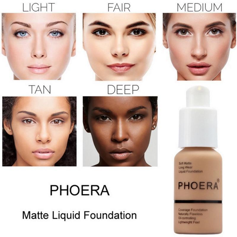 PHOERA Full Coverage Liquid Foundation Face Foundation Dropshipping Save Money Makeup Store