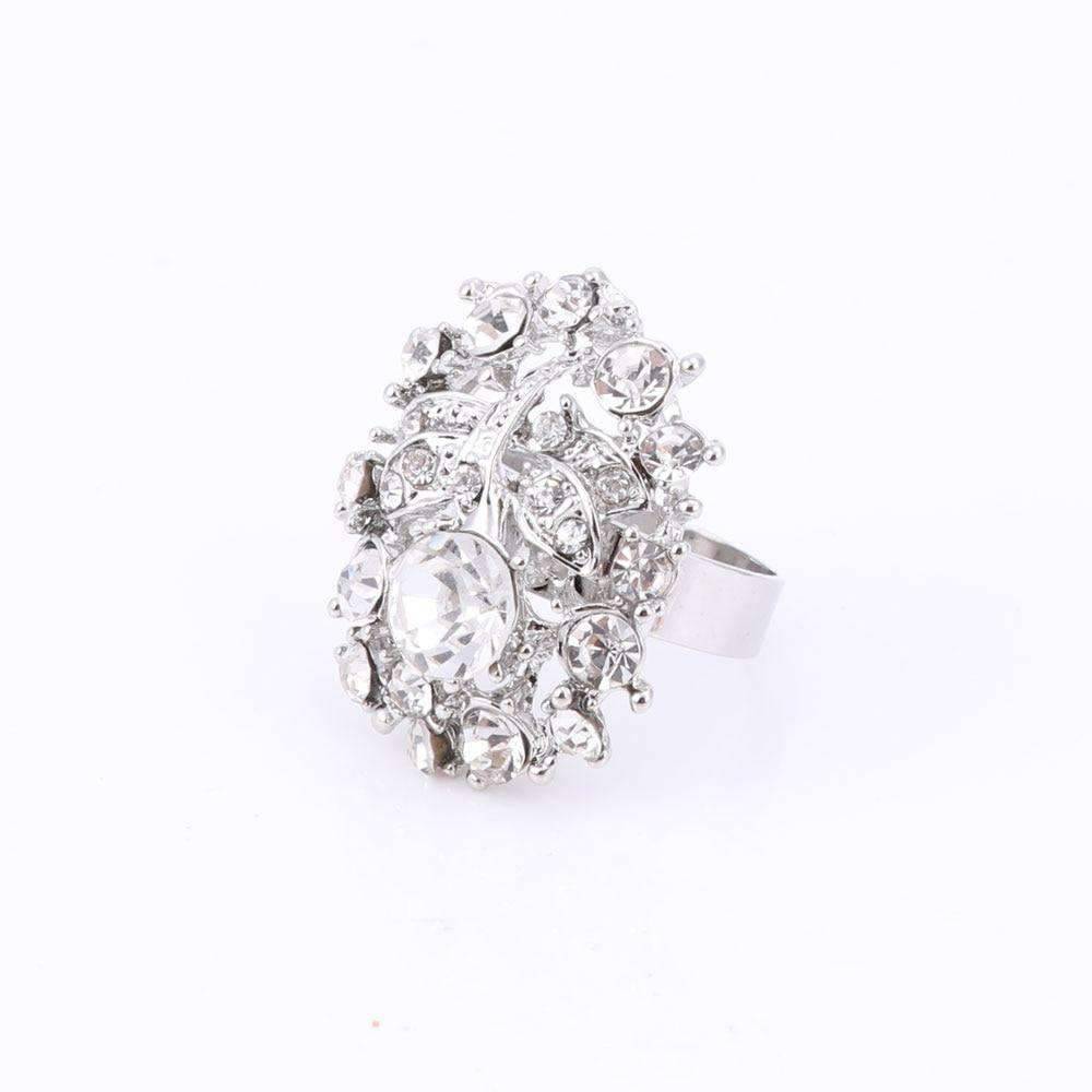 Plant Pattern Crystal Bridal Jewelry Sets For Women Bridal Jewelry Sets Carol Jewelry