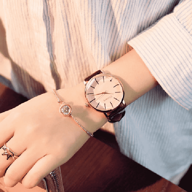 Polygonal Dial Leather Waterproof Bracelet Watch For Women Women's Watches WILLIAN TELL store pink glass black