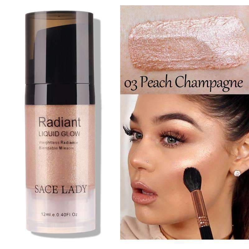 Professional Illuminator Skin Highlighter And Skin Bronzers Cream Bronzers & Highlighters SACE LADY Official Store 03 Peach Champagne