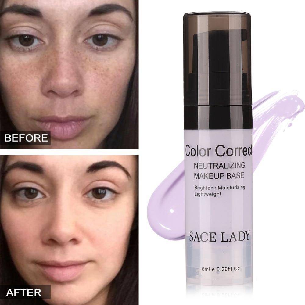 Professional Natural Neutralizing Face Corrector Primer SACE LADY Official Store