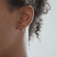 Punk Style Rounded Stud Earrings For Women With Push Back Stud Earrings H:HYDE SRjewelry Store