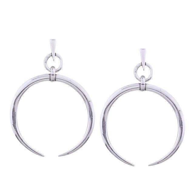 Punk Style Rounded Stud Earrings For Women With Push Back Stud Earrings H:HYDE SRjewelry Store J77759