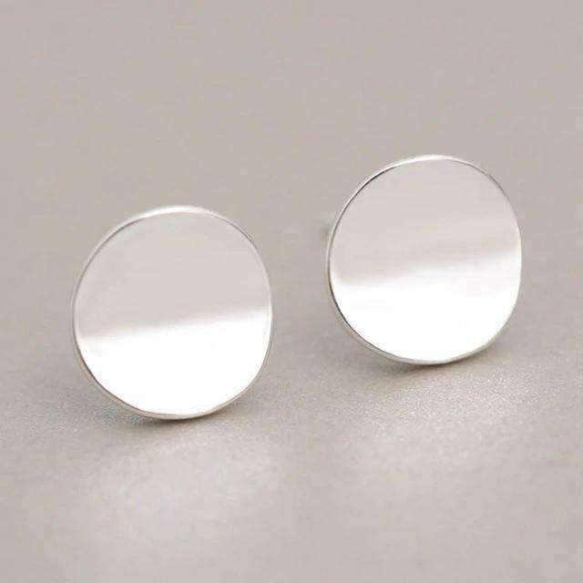 Punk Style Rounded Stud Earrings For Women With Push Back Stud Earrings H:HYDE SRjewelry Store M22201