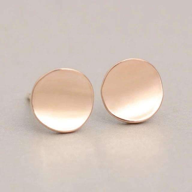 Punk Style Rounded Stud Earrings For Women With Push Back Stud Earrings H:HYDE SRjewelry Store M22202