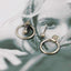 Punk Style Rounded Stud Earrings For Women With Push Back Stud Earrings H:HYDE SRjewelry Store M23374
