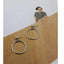 Punk Style Rounded Stud Earrings For Women With Push Back Stud Earrings H:HYDE SRjewelry Store silver PJ10420