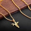 Pure Gold Color Angel Necklace for Men Pendant Necklaces subeads Store