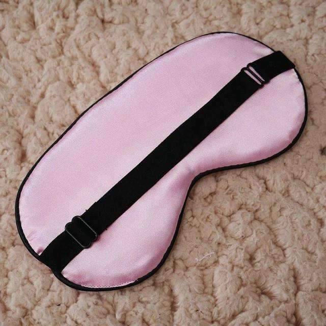 Pure Silk Travel Skin Care Products Eye Padded Shade Cover Mask Face Skin Care Tools Jane@ Store Pink