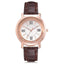 Quartz Rhinestone Leather Bracelet watch Women's Watches Scarecrow Store Brown