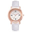 Quartz Rhinestone Leather Bracelet watch Women's Watches Scarecrow Store White
