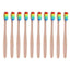 Rainbow Colored Bristle Wooden Toothbrush Oral Hygiene Product Toothbrushes iFashion Beauty 10pcs