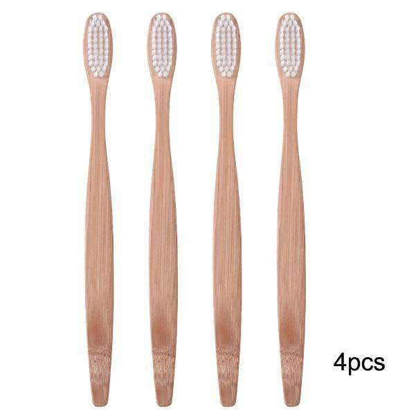 Rainbow Wooden Toothbrush Oral Hygiene Product For Children Toothbrushes be your gracefulness Store 4pcs E