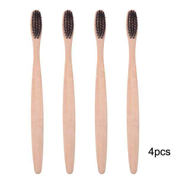 Rainbow Wooden Toothbrush Oral Hygiene Product For Children Toothbrushes be your gracefulness Store 4PCS F