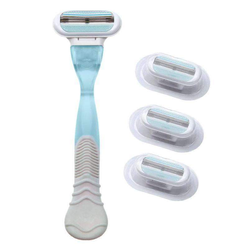Replaceable Razor Head Shaving Razor For Women Razor iFashion Beauty 3pcs Razor Blades