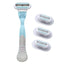 Replaceable Razor Head Shaving Razor For Women Razor iFashion Beauty 3pcs Razor Blades