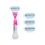 Replaceable Razor Head Women's Shaving Razor Razor AZDENT Industrial Co.,Ltd Store Pink